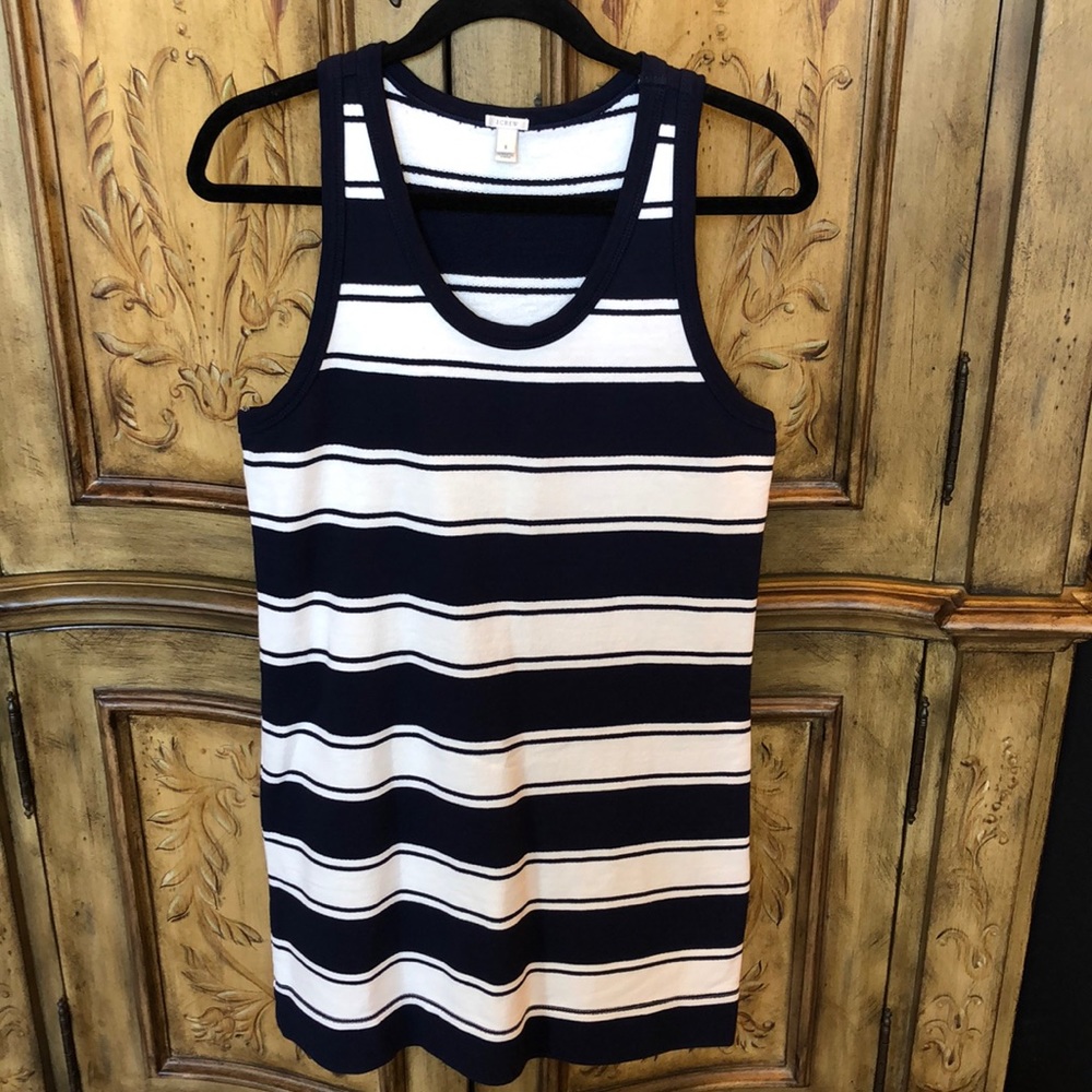 J Crew Striped Tank Dress